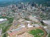 Das Festivalgelände liegt am Rande des Business Districts. <br>© Calgary Stampede